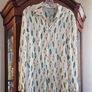 Vintage Country Road Feather Blouse